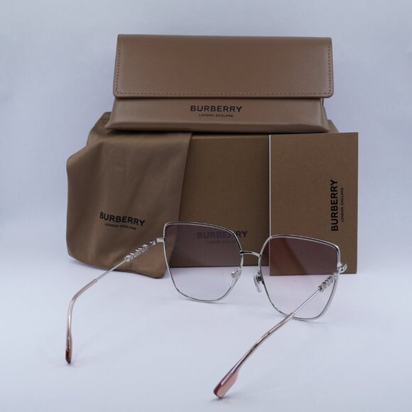 Final Price! Burberry BE3143 10058D Silver/Pink Sunglasses - Picture 10 of 10